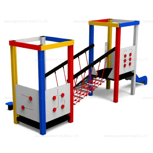 Structure pour aire de jeux 2 tours Ludicolors